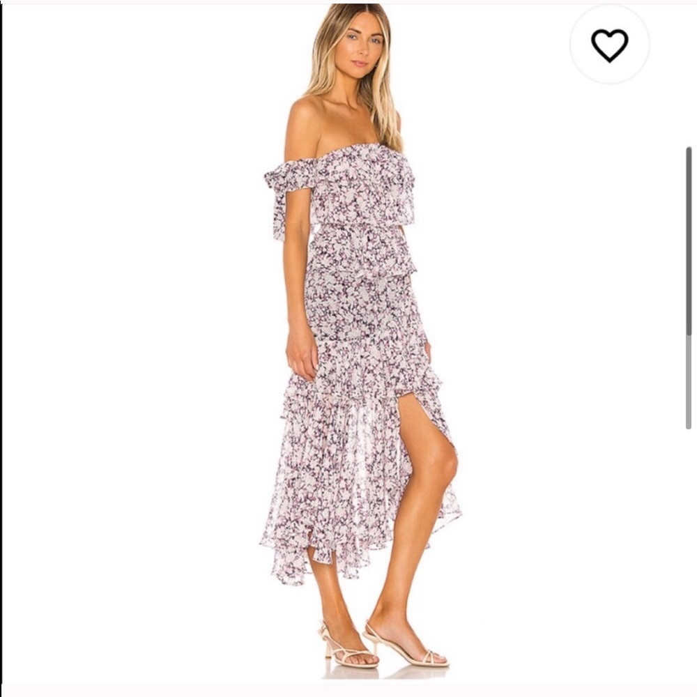 MISA Los Angeles x isadora dress in ditsy pastel